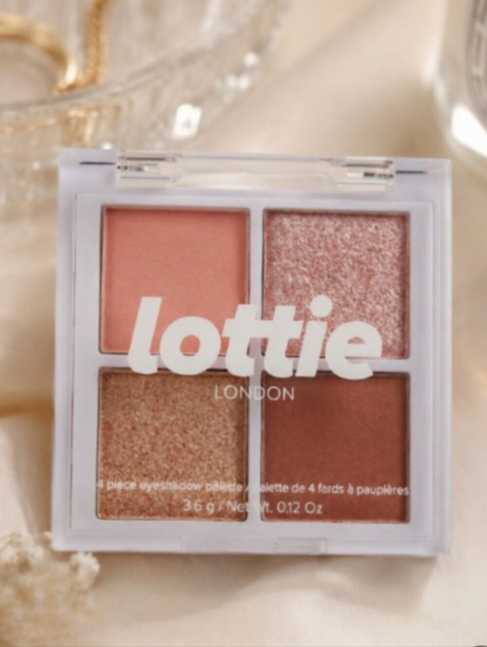 Lottie London Rose Golds Eyeshadow Quad Sealed Everyday Travel Soft Glam Palette